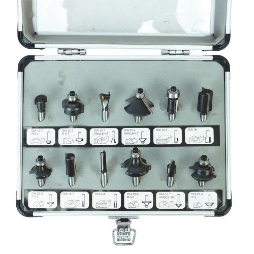 [Smato] — SM-TB612(12P) Router Bit Trimmer Bit Set