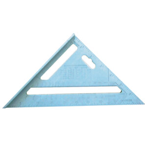 [BlueTec] — BD-AS018 Steel Ruler Triangle Protractor