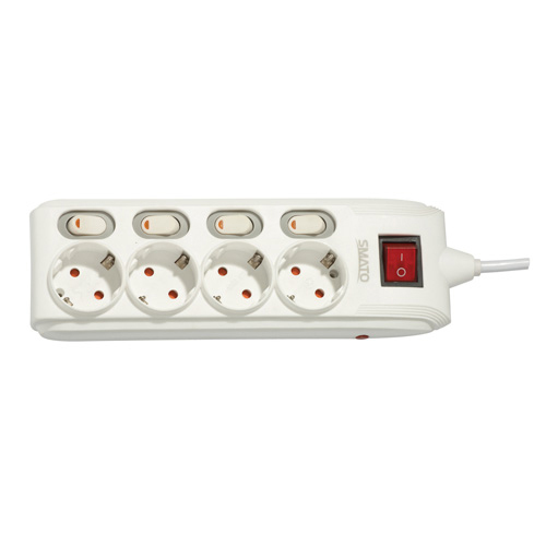 [SMATO Multi Cord] — SM M4-02E Multi Cord (Individual Circuit Breaker Switch)