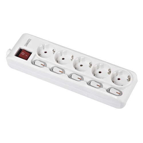 [SMATO Multi Cord] — SM M5-02E Multi Cord (Individual Circuit Breaker Switch)