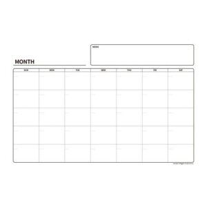 [Magpia] — MRMB-ME6040 Monthly Schedule Planner Rubber Magnet