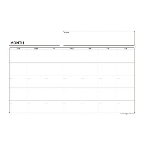 [Magpia] — MRMB-ME6040 Monthly Schedule Planner Rubber Magnet