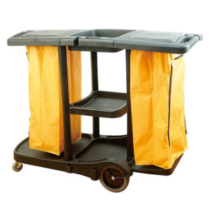 [Smato] — AF08180B Cleaning Cleaning Cart (2-Compartment)