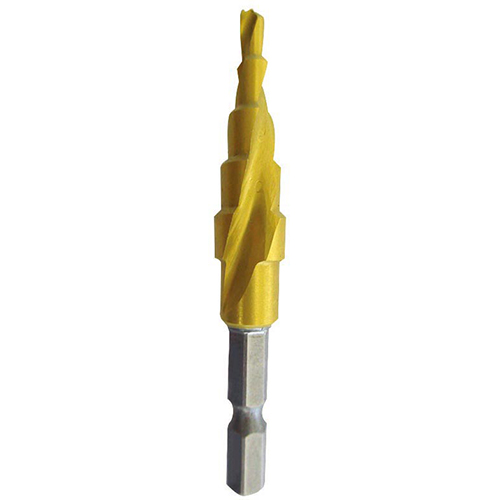 [Seshin Buffalo] — 112-8394 T5-412 Step Drill Step Drill - Twist Type (Hex Shank)