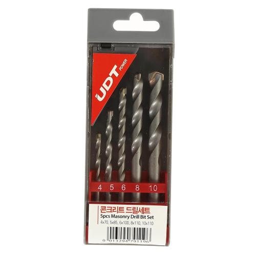 [UDT Hammer Drill Bit] — 5PCS SET(4,5,6,8,10mm) Concrete Drill Set