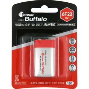 [Seshin Buffalo] — 6F22 Battery Battery (Manganese)