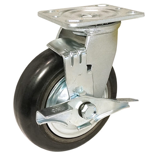 [GYUNGCHANG] — 4040 Cast Rubber Caster (Swivel + Brake)