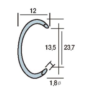 [Smato] — SM-24 Tacker Pin C-Ring Hog Pin