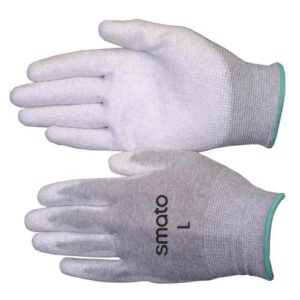 [Smato Coated Glove] — PU-PALM L ESD Gloves (Carbon Fiber)
