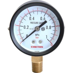 [CRETOS] — 40A*1MPa PT1/8 Cutting Machine Industrial Pressure Gauge