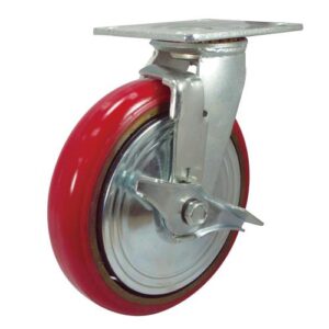 [DAESIN CASTER] — DS4080PUI Heavy-Duty Caster (Swivel + Brake)