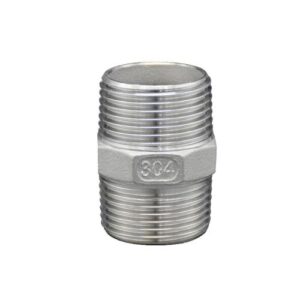 [Taebaek Metal] — 805-9303 Stainless Steel Threaded Hexagonal Nipple