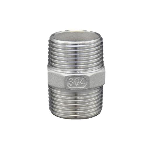 [Taebaek Metal] — 805-9303 Stainless Steel Threaded Hexagonal Nipple