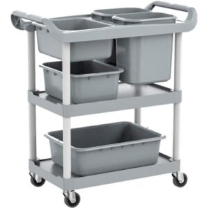 [Smato] — AF08185 Cleaning Plastic Cart