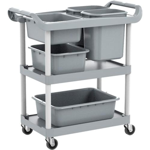 [Smato] — AF08185 Cleaning Plastic Cart