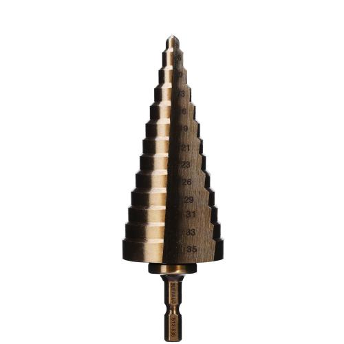 [Seshin Buffalo] — S13-535 Step Drill Cobalt Step Drill - Hex Shank