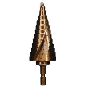 [Seshin Buffalo] — T13-535 Step Drill Cobalt Step Drill – Twist Type (Hex Shank)