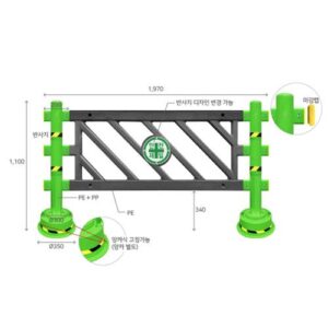 [Seojin Safety] — 871-9016 PE Mobile Fence