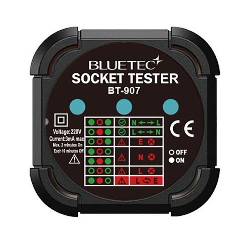 [BlueTec] — BT-907 Tester Outlet Grounding Test Meter