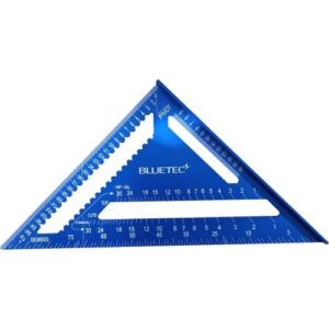 [BlueTec] — BT-6024A Steel Ruler Triangle Protractor