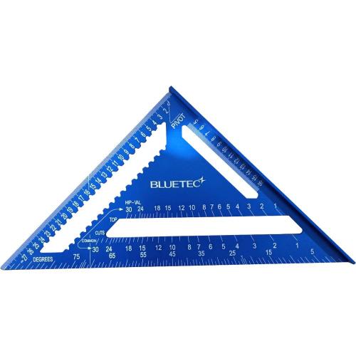 [BlueTec] — BT-6024A Steel Ruler Triangle Protractor