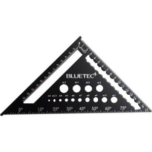 [BlueTec] — BT-6207 Steel Ruler Triangle Protractor