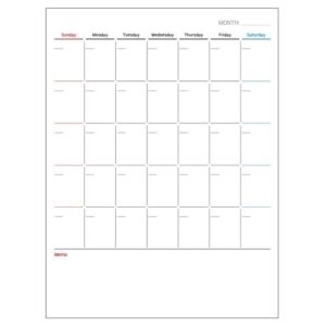[THEMUN] — 184-7620 Rubber Magnet Monthly Planner Whiteboard