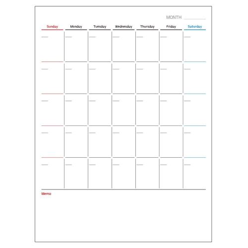 [THEMUN] — 184-7620 Rubber Magnet Monthly Planner Whiteboard