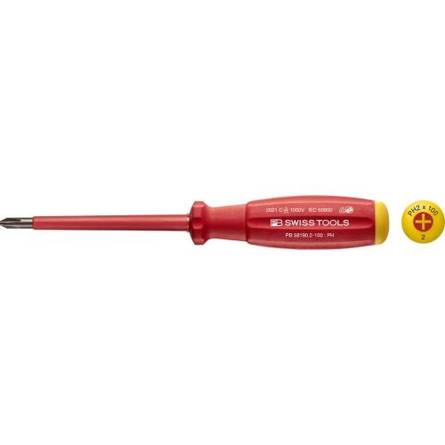[PB Swiss Tools] — PB 58190.1-80 Insulated Screwdriver (Swiss Grip)