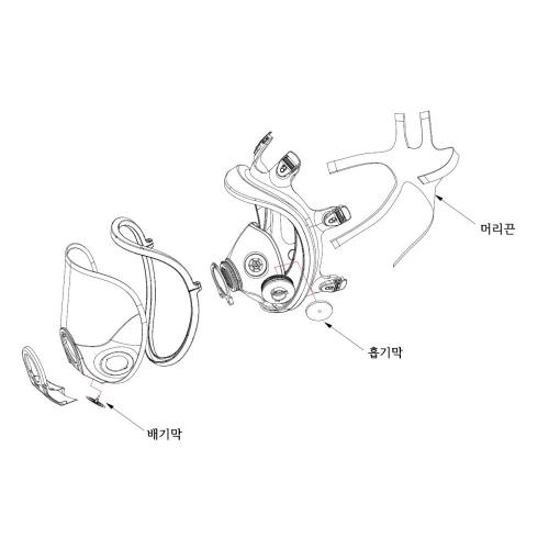 [Dobu Life Tech] — 840-6866 Direct-Connect Mask (Component)