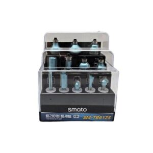 [Smato] — SM-TB612S(12P) Router Bit Trimmer Bit Set