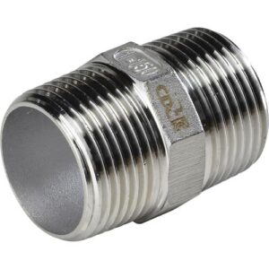 [CDC] — SMM 1/4 Stainless Steel Threaded Hexagonal Nipple