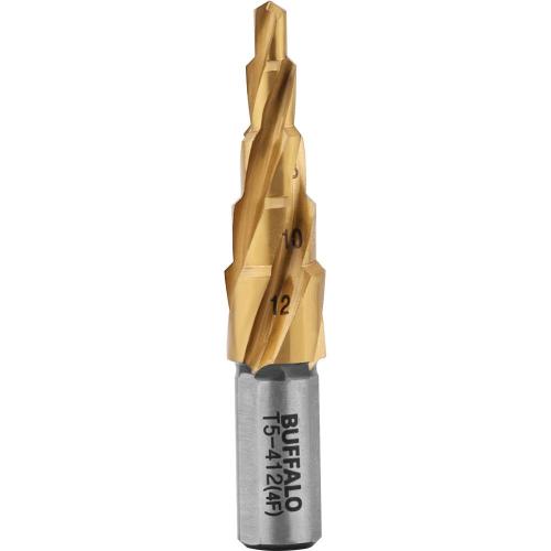 [Seshin Buffalo] — 121-4415 T5-412 Step Drill 4-Flute Step Drill - Twist Type