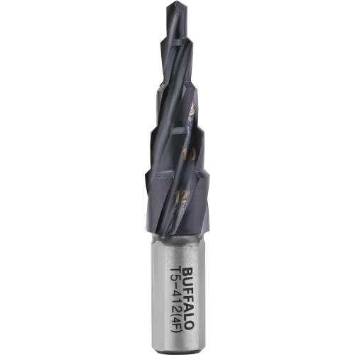 [Seshin Buffalo] — T5-412 Step Drill 4-Flute Cobalt Step Drill - Twist Type