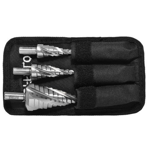 [Seshin Buffalo] — SBTW4-3 Step Drill 4-Flute Step Drill Set - Twist Type