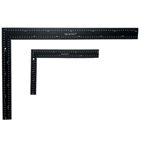 [BlueTec] — BT200-300B Steel Ruler Right Angle Square (Black Painted)