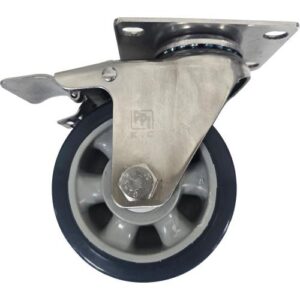 [GYUNGCHANG] — 2030 Light-Duty Caster (Stainless Steel – Swivel + Brake)