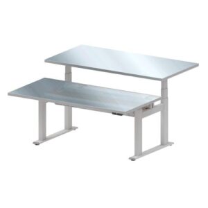[Taejin ENG] — TWT1515SUS-EUD-D Electric Height Adjustable Work Table (Double-Sided)
