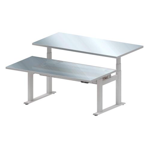 [Taejin ENG] — TWT1515SUS-EUD-D Electric Height Adjustable Work Table (Double-Sided)