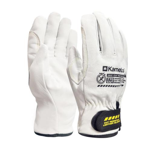 [Camelo] — 770-CUT L Flame-Resistant Leather Gloves