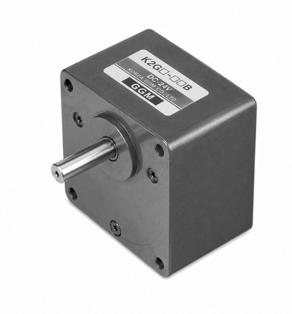 [GGM] — K8G Gearhead for □80 25/40W Geared Motors (□80mm, 1/3–1/250 + Decimal, Cap 8 N·m, ø10 Keyed Shaft)