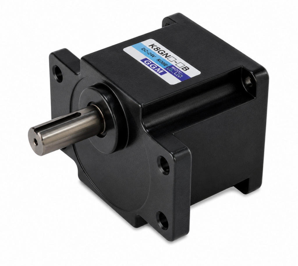 [GGM] — K9P□BUF Gearhead for □90 60–200W Geared Motors (□90mm, 1/3–1/200, ø18 Heavy-Duty Shaft, 130mm Flange, Cap 20 N·m)
