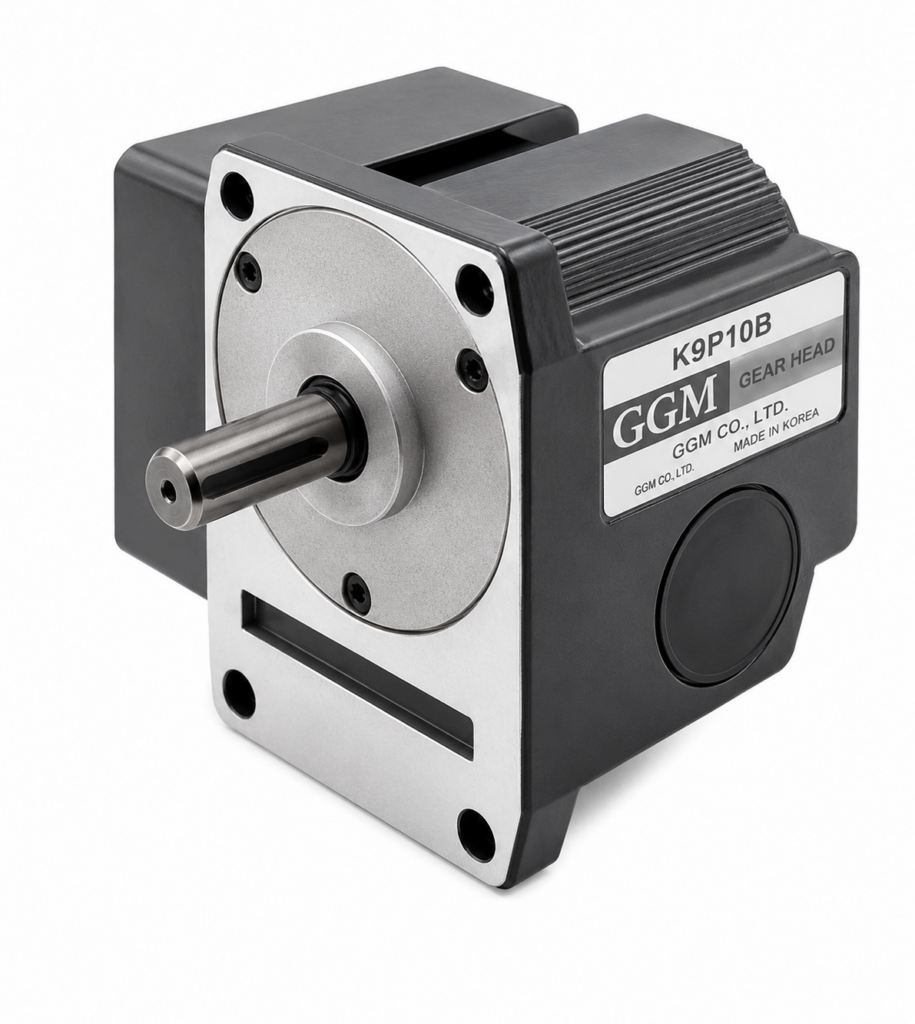 [GGM] — K9P□BRS Right-Angle Solid-Shaft Gearhead (□90, for 60/90/120W motor, 20 N·m, 1/3~1/180)