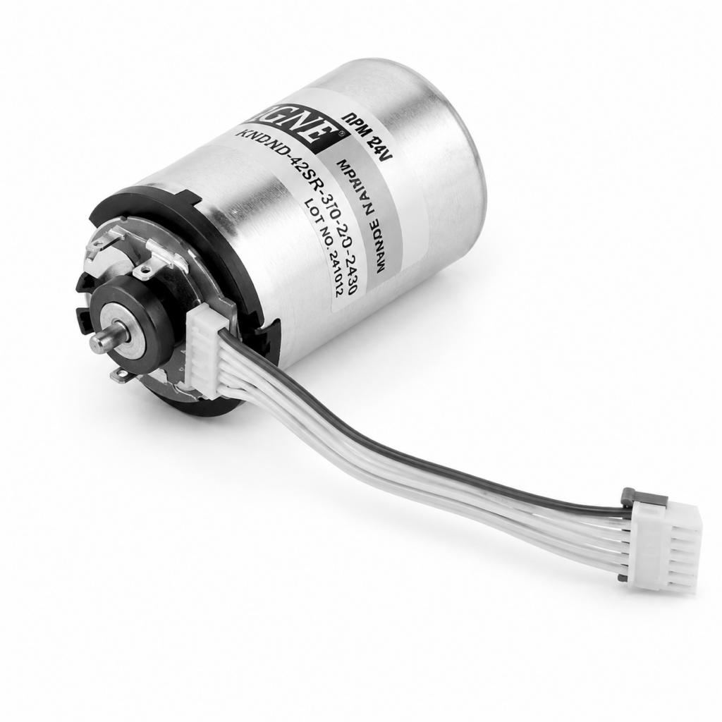 [GGM] — KD3448-E Series DC Motor with Encoder (ø34mm, 12/24V)