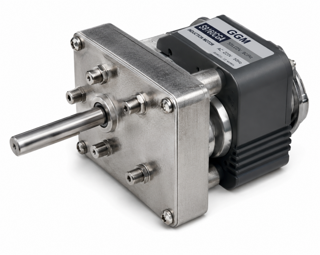 [GGM] — KGH Gearhead for KA61 Shaded-Pole Motors (□60, F-Type, 1/15–1/220)