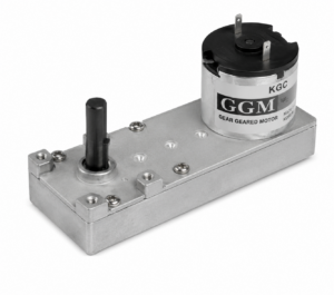 [GGM] — KGF-3429-P1 Worm Geared DC Motor (DC 12V, 9500rpm base, 5 ratios 1/57-1/255, F/R shaft)