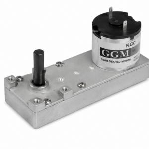 [GGM] — KGF-3429-P1 Worm Geared DC Motor (DC 12V, 9500rpm base, 5 ratios 1/57-1/255, F/R shaft)