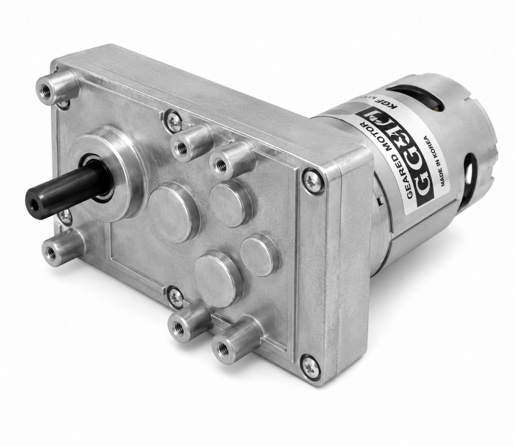 [GGM] — KGV-3657-U1 Geared DC Motor (DC 12V, 6000rpm base, 4 ratios 1/60-1/120)