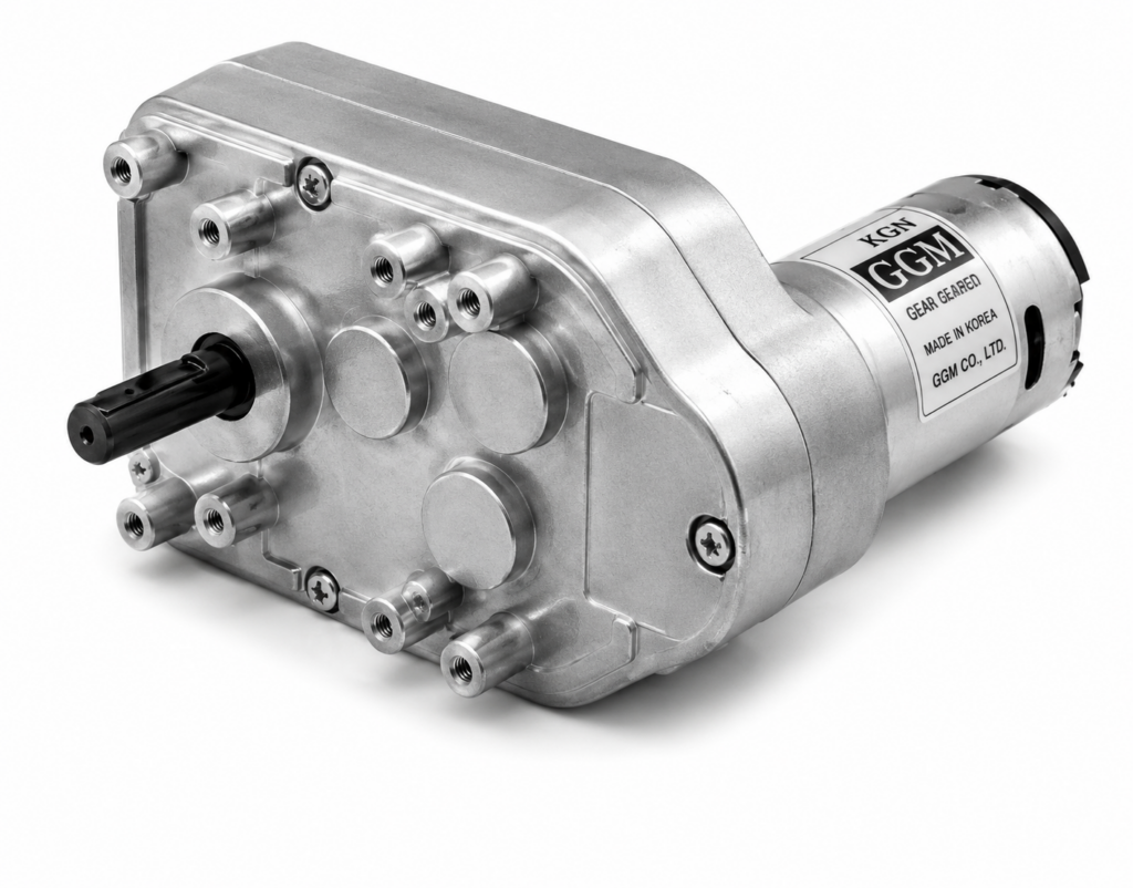 [GGM] — KGV2-3448 Geared Motor, KD3448P1 (DC 12V, 9 ratios 1/60–1/660, F/R output)