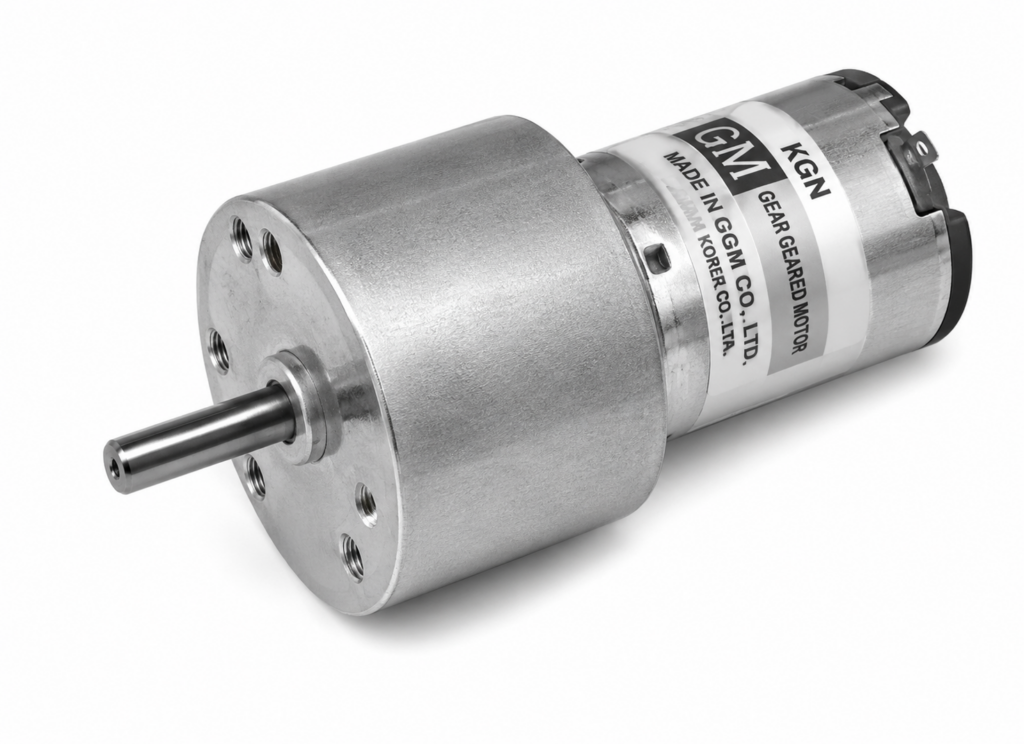 [GGM] — KG5-3448 Geared Motor, KD3448S1 (DC 12V, 36 ratios 1/3–1/3240, ø50 inline)